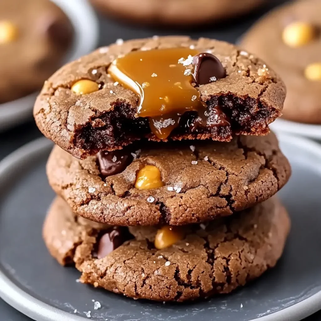 Salted Caramel Chocolate Chip Cookies