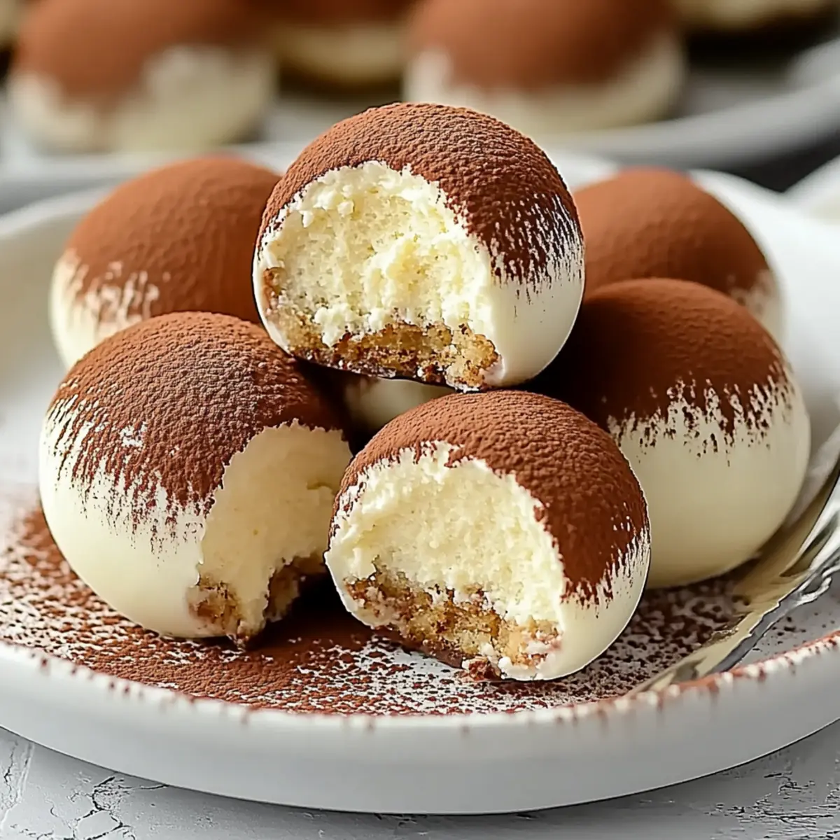Delicious Tiramisu Truffles Recipe with Savoiardi Cookies