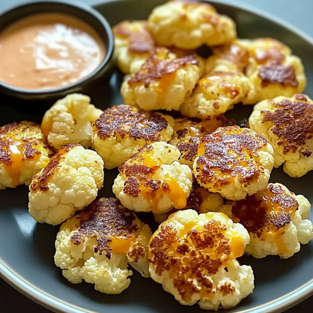Cheesy Cauliflower Bites