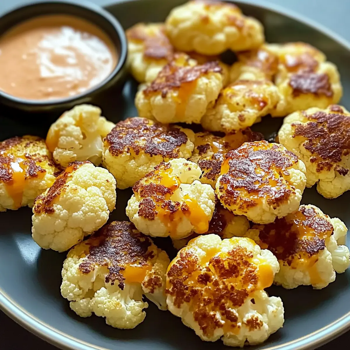 Cheesy Cauliflower Bites