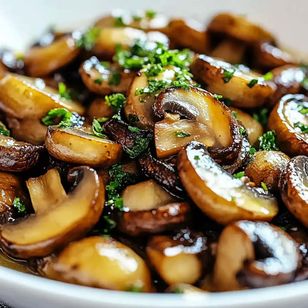 Sizzling Garlic Butter Mushrooms