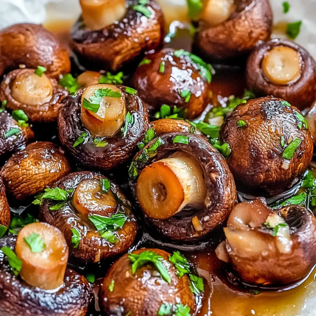 Honey Soy Roasted Mushrooms with Garlic