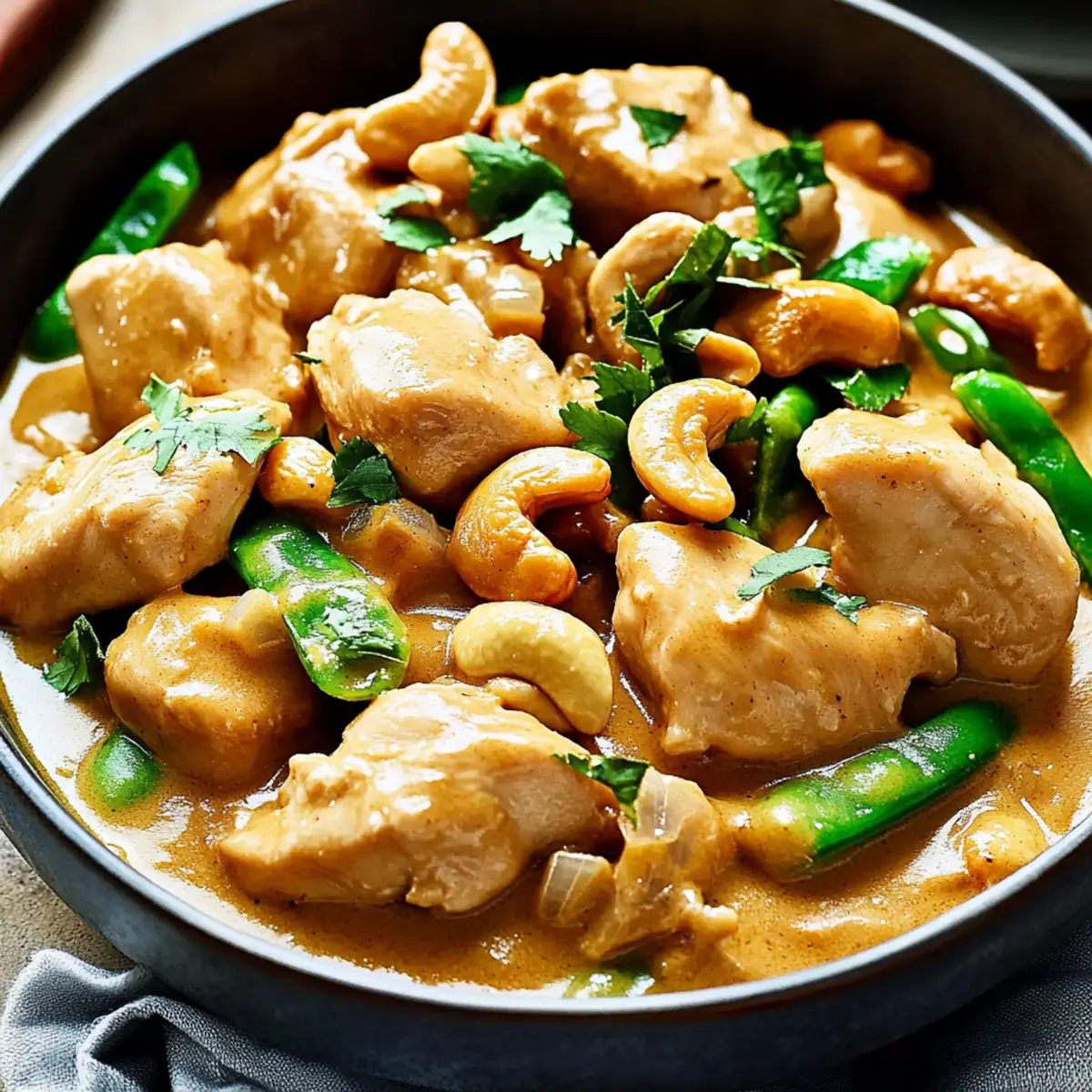 Cashew Chicken with Coconut Sauce