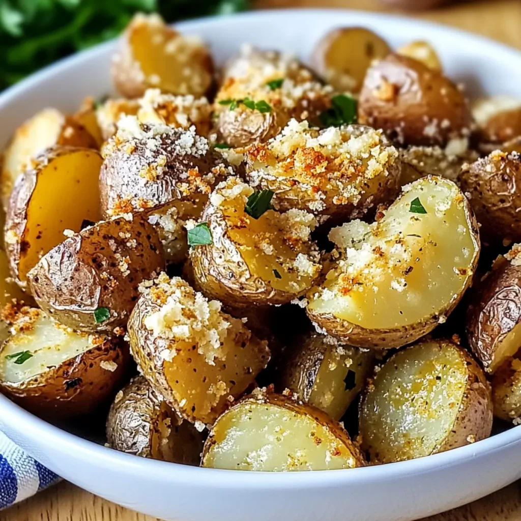 Crockpot Parmesan Roasted Potatoes