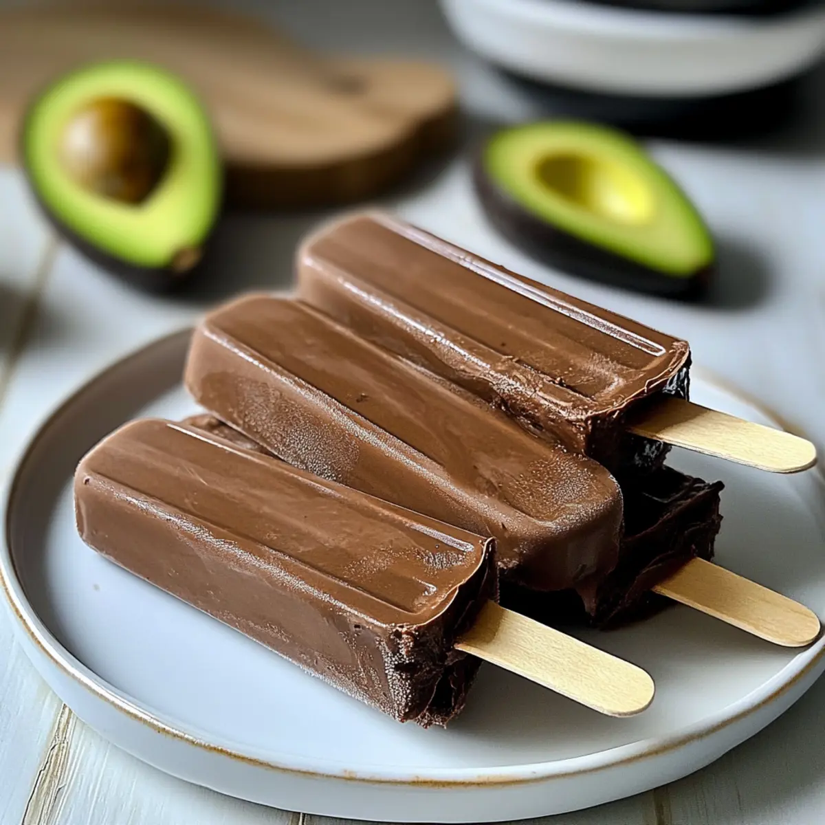 Chocolate Avocado Fudgesicles