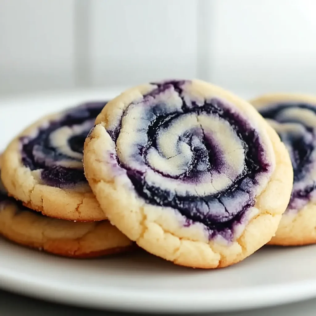 Blueberry Cheesecake Swirl Cookies