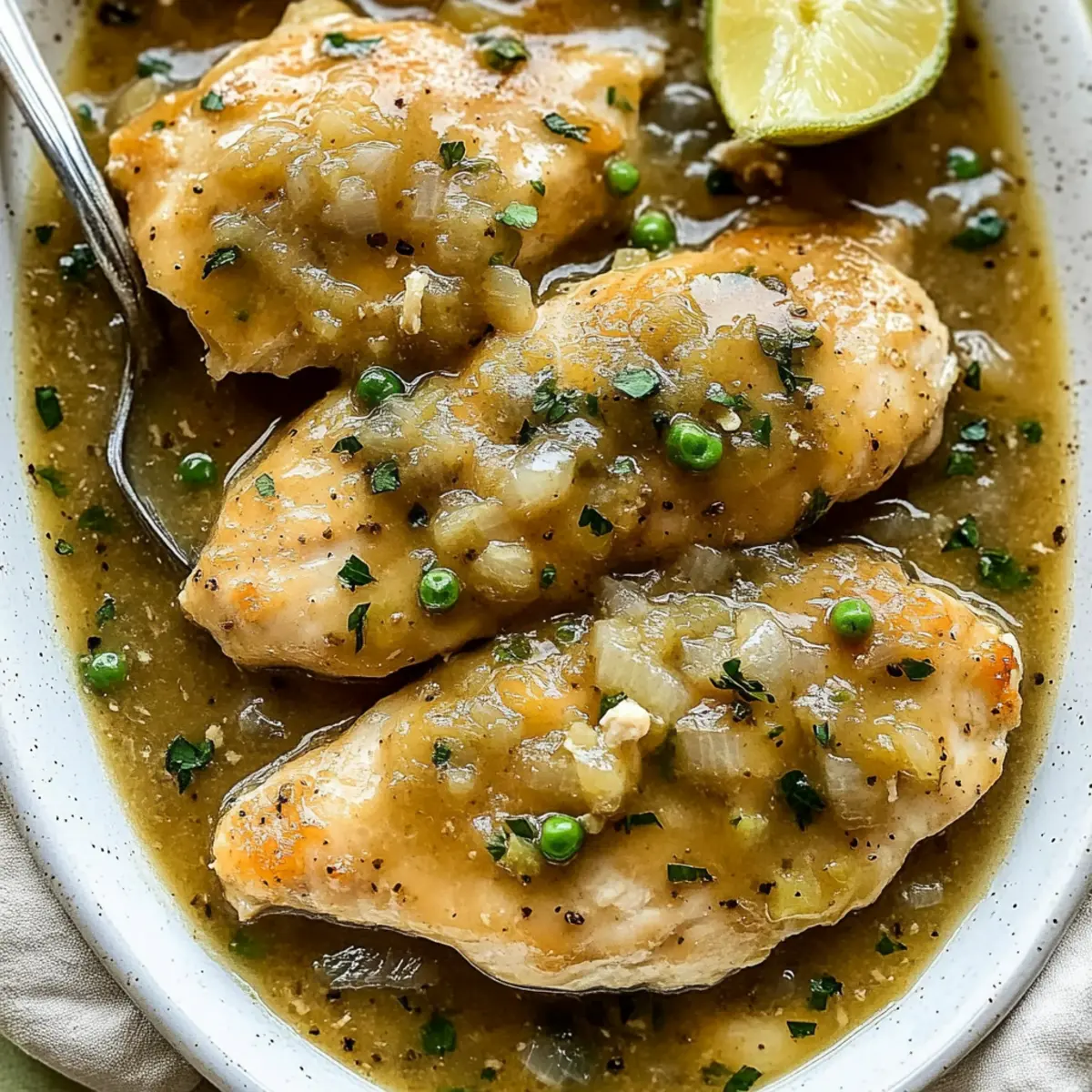 Effortless Crockpot Chicken Piccata