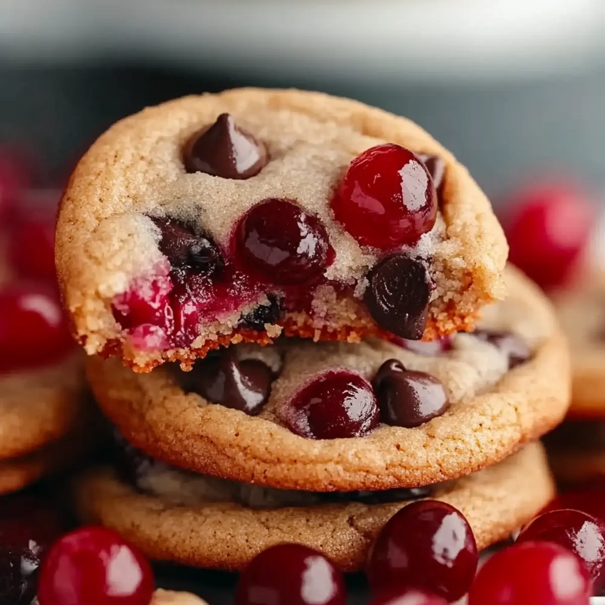 Heavenly Maraschino Cherry Chocolate Chip Cookies