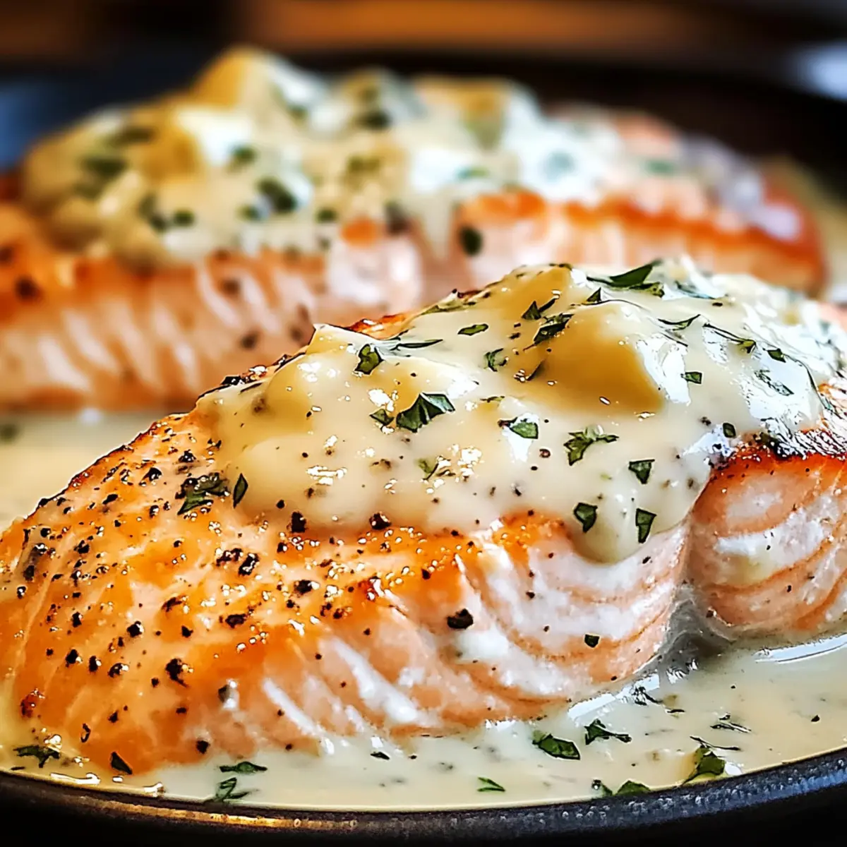 Baked Boursin Salmon