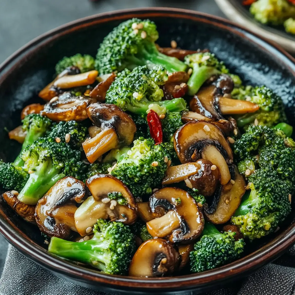 Delicious Broccoli & Mushroom Stir-Fry Ready in Just 20 Minutes