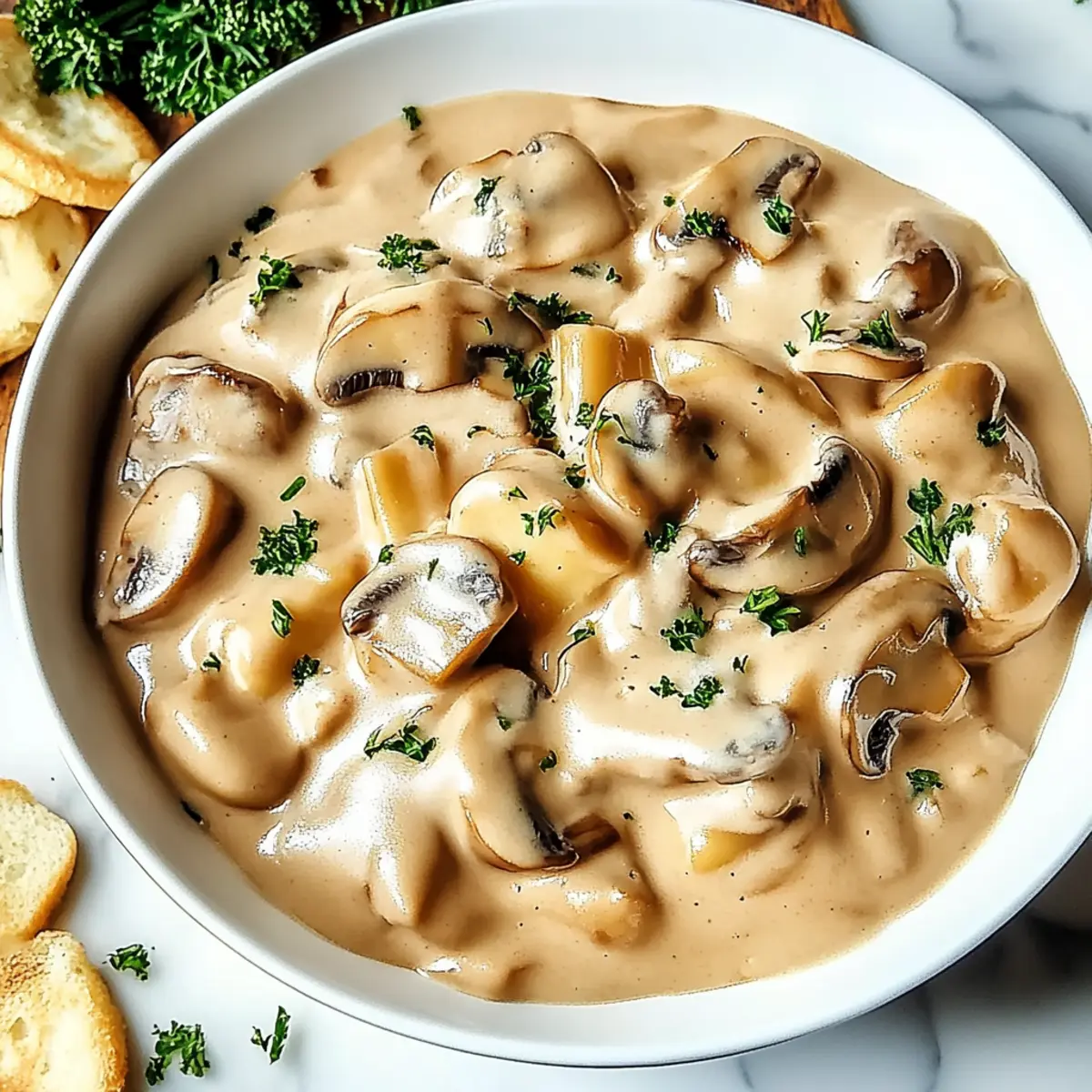 Creamy Mushroom Stroganoff