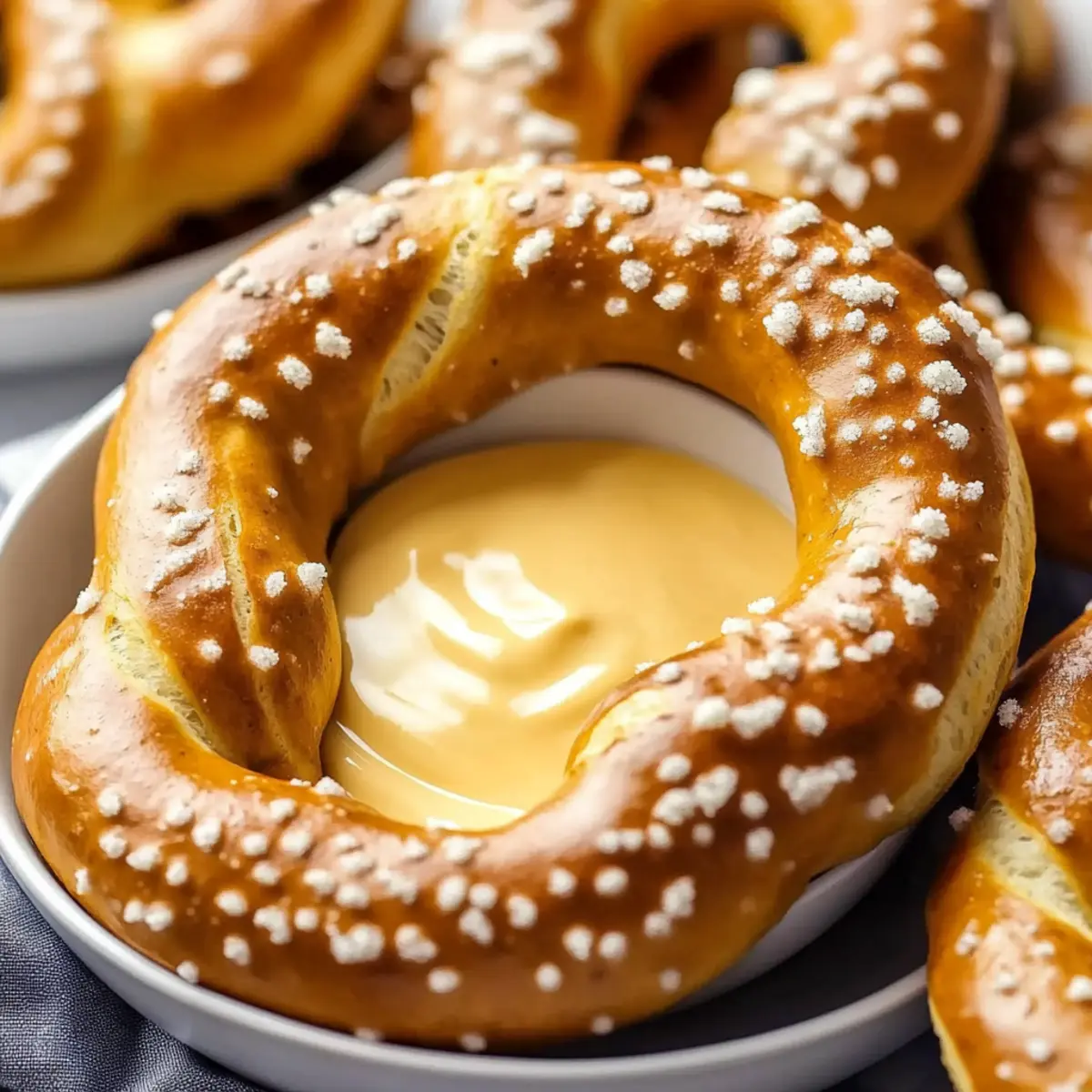 Delicious Parmesan Soft Pretzels with Cheese Dip Recipe