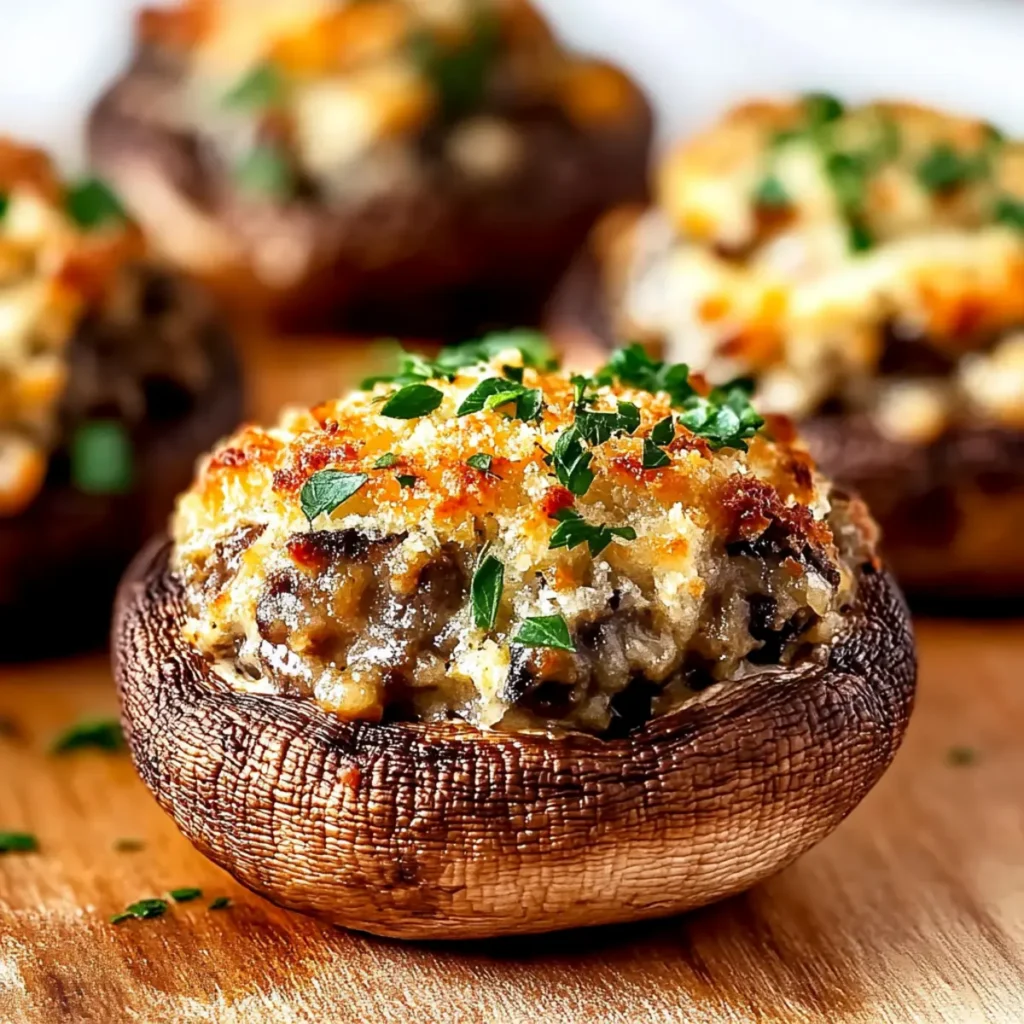 Irresistible Classic Garlic Parmesan Stuffed Mushrooms Recipe