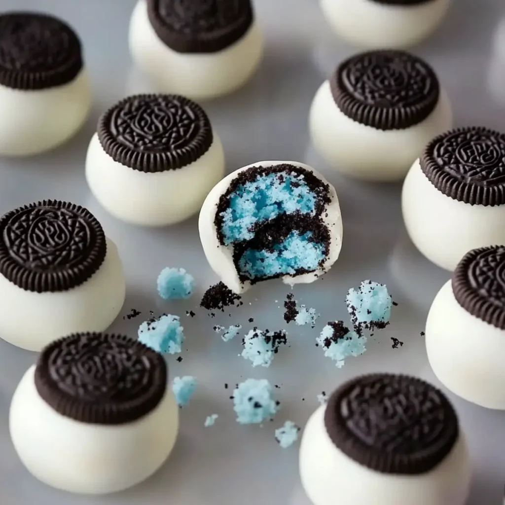 Delicious Blue Oreo-Filled Cake Pops
