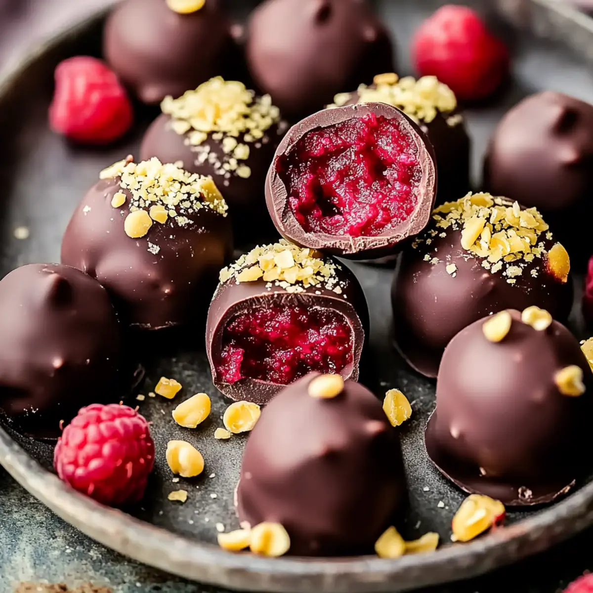 Delicious Raspberry Chocolate Truffles Recipe with White Chocolate