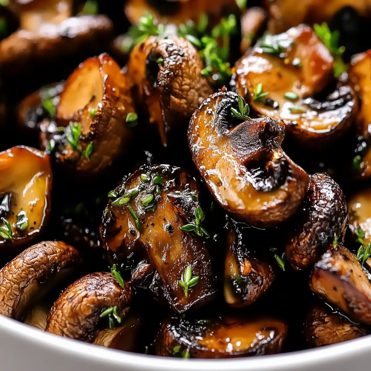 Savory Balsamic Roasted Mushrooms Recipe in 30 Minutes