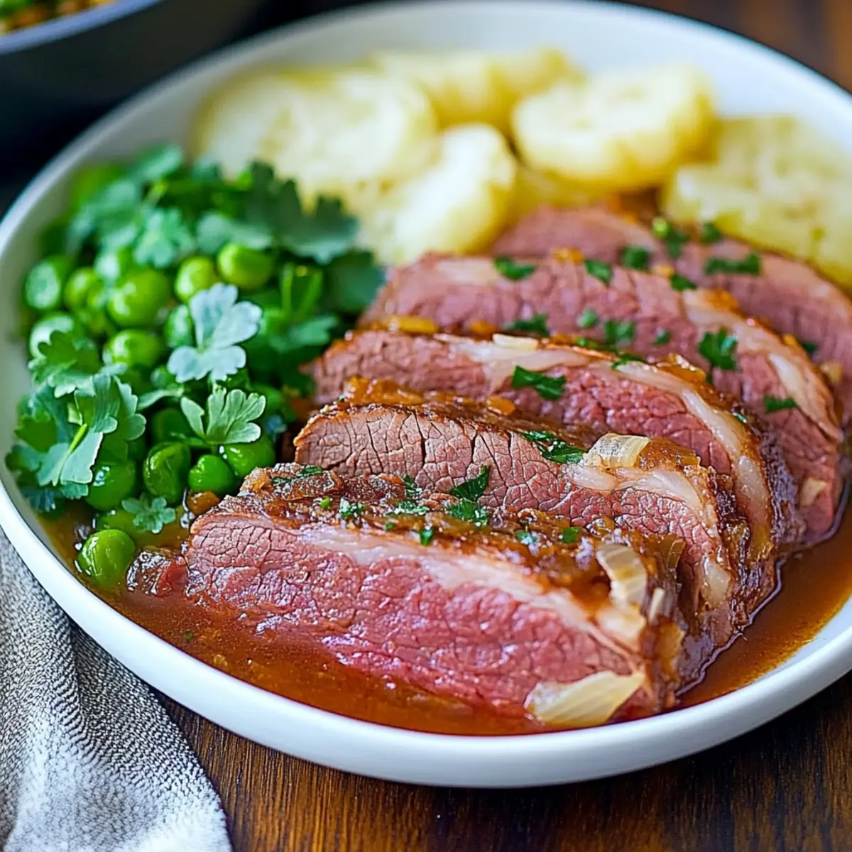Delicious Slow Cooker Corned Beef & Cabbage for St. Patrick's Day