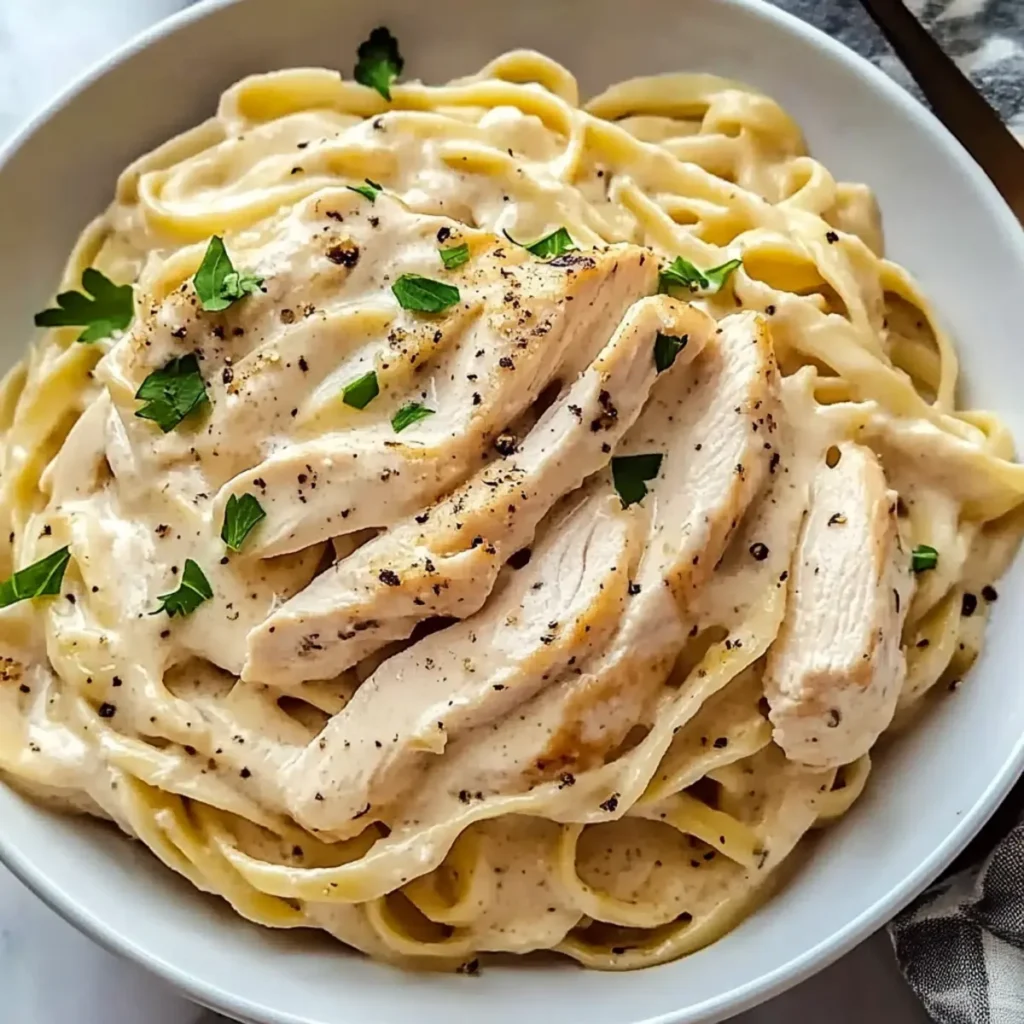 Comfort-Style Homemade Chicken Alfredo