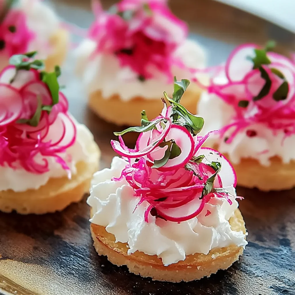 Radish Ruffle Canapés