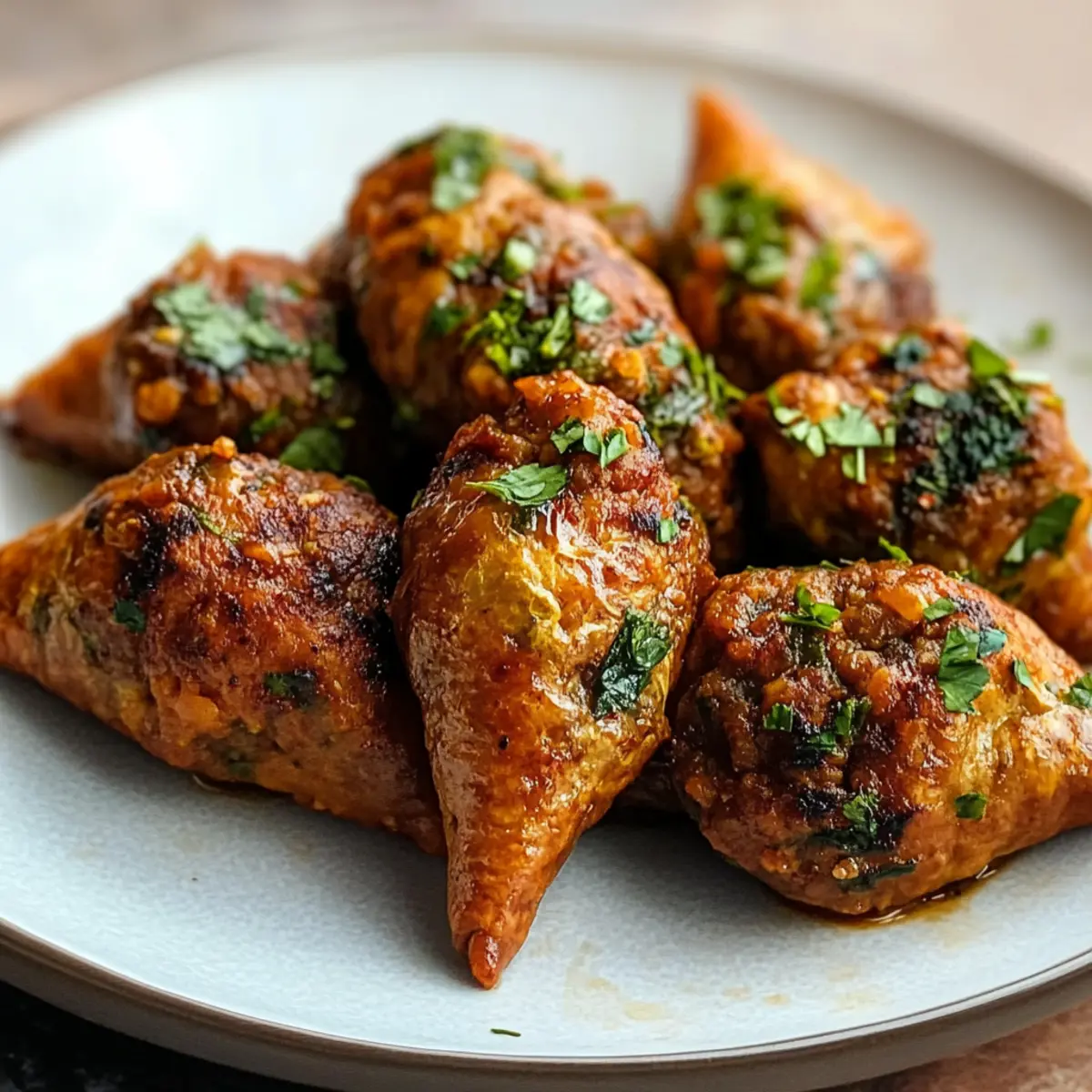 Moroccan Kefta Briouat