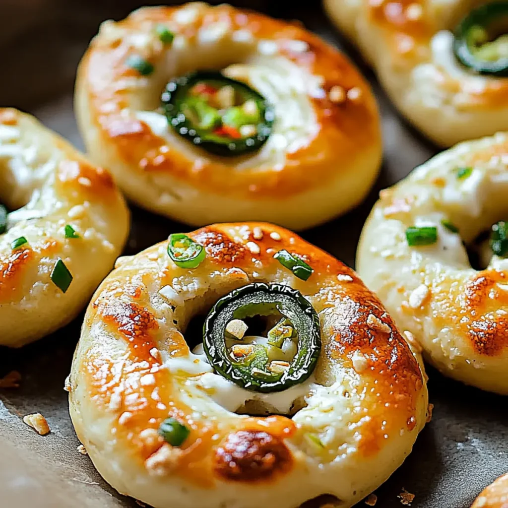 Jalapeño Mozzarella Bagels