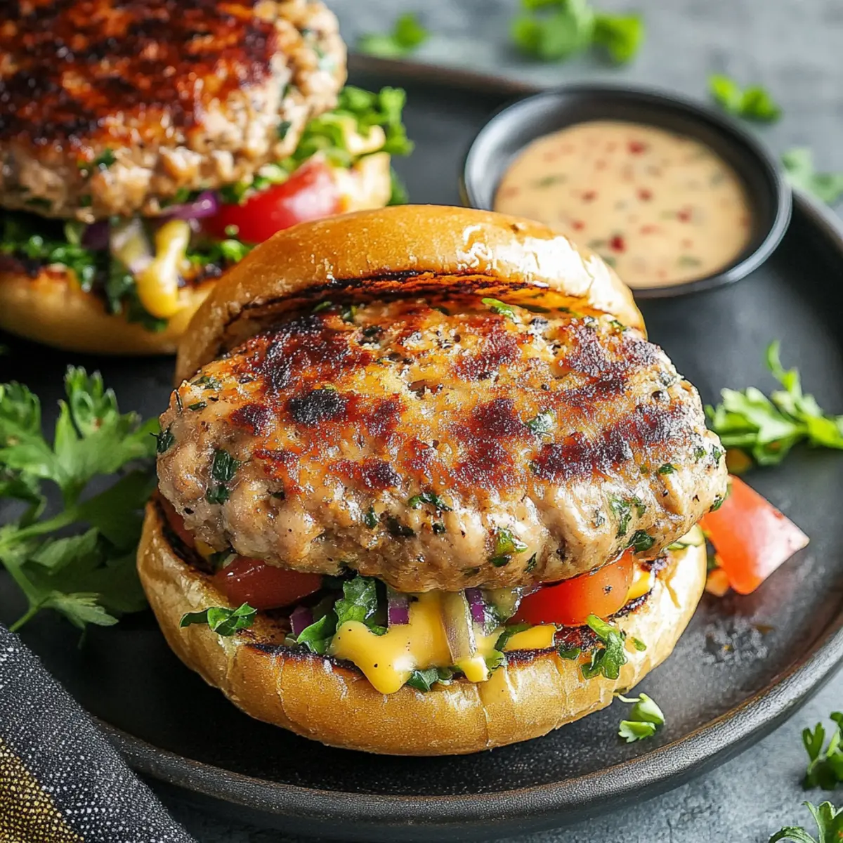 Ground Chicken Burgers