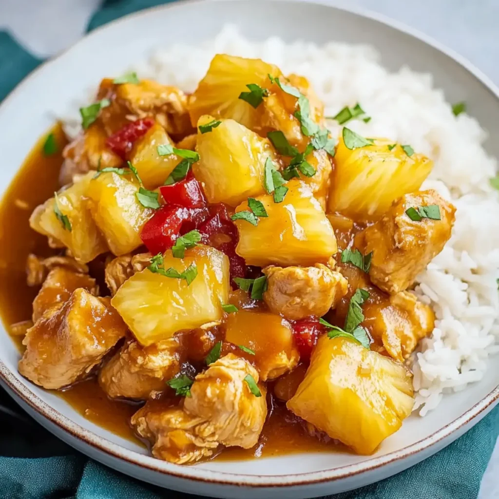 Pineapple Chicken Crockpot