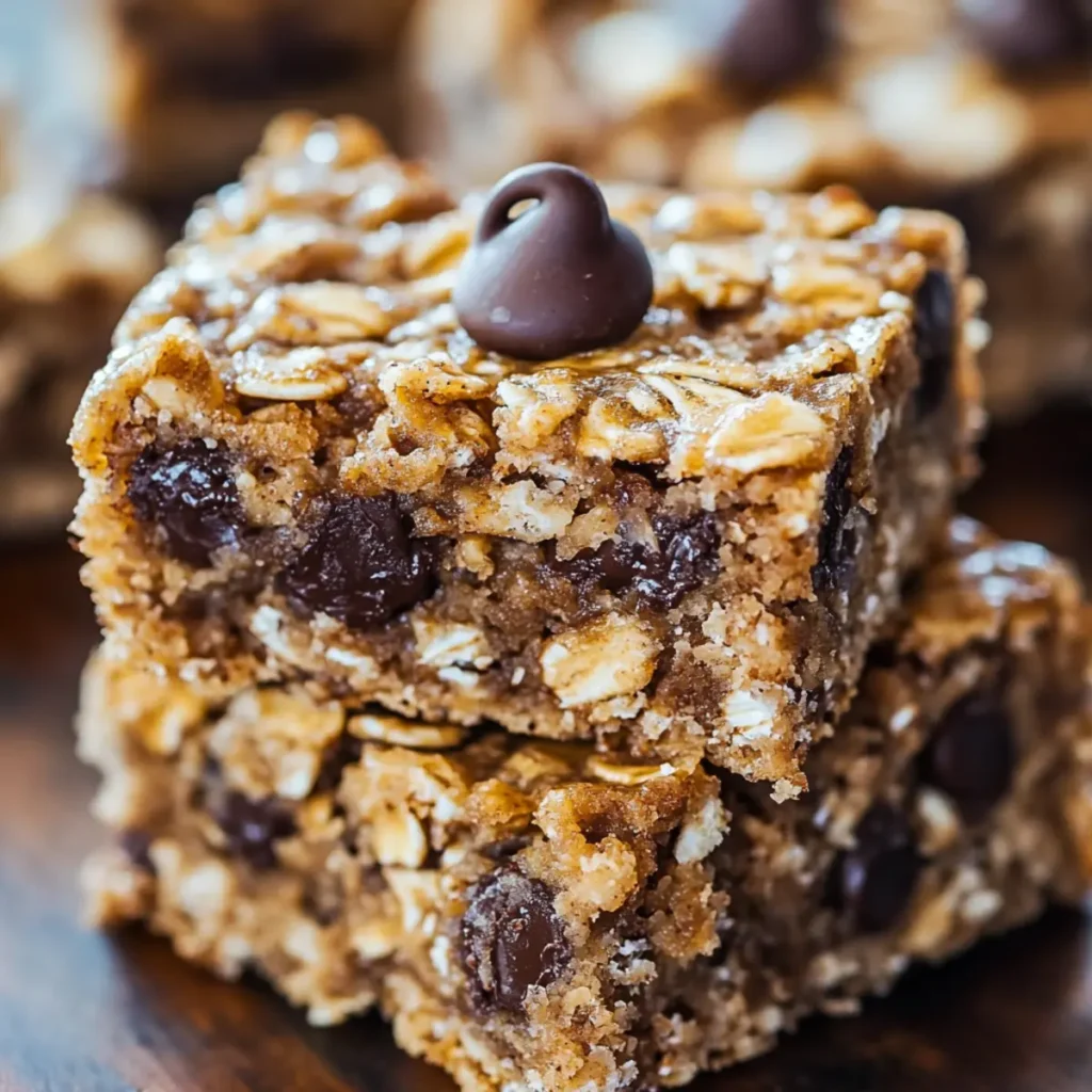 Delicious Banana Oatmeal Bars with Chocolate Chips Recipe