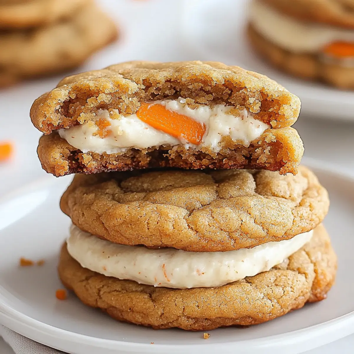Carrot Cake Stuffed Cookies
