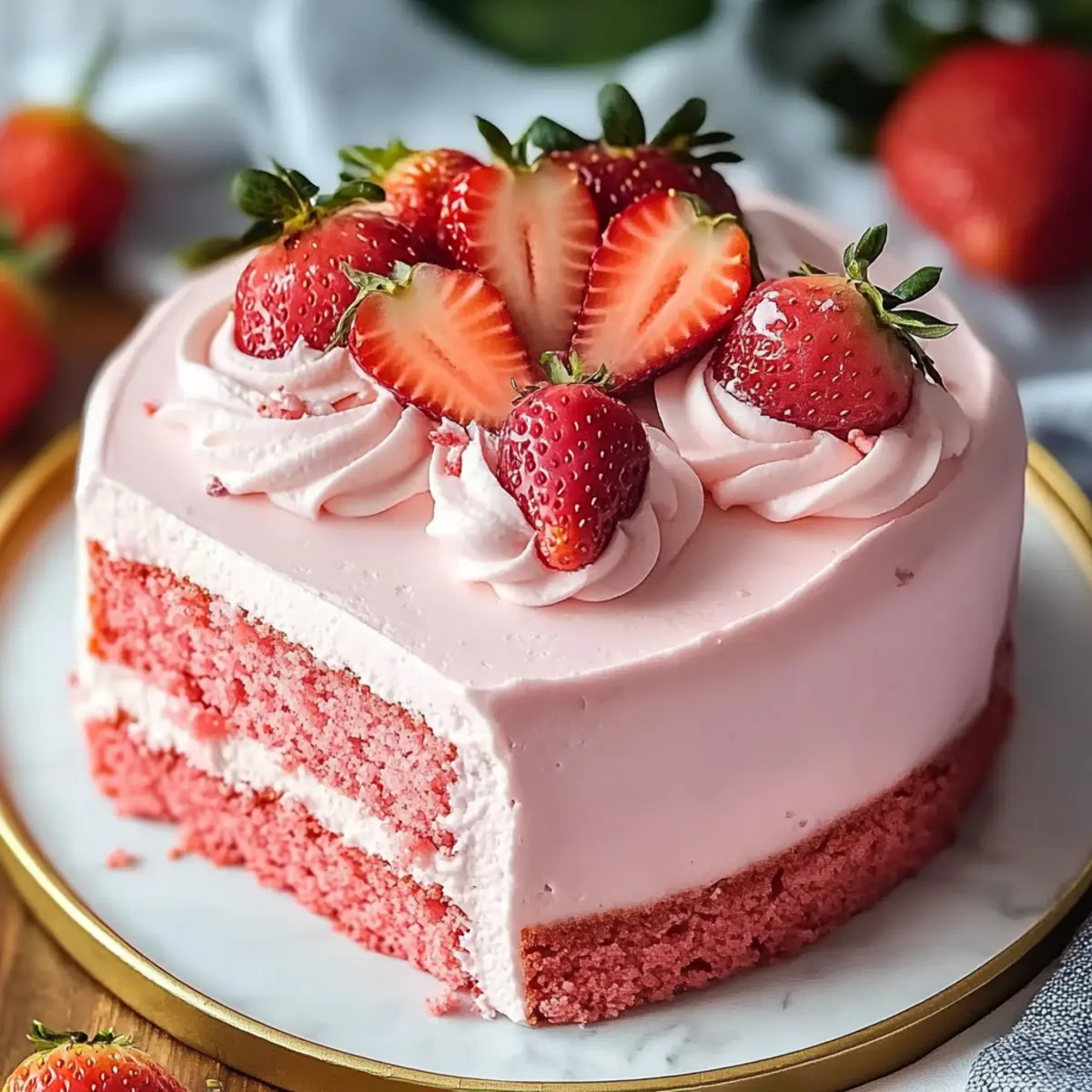 Strawberry Boxed Cake