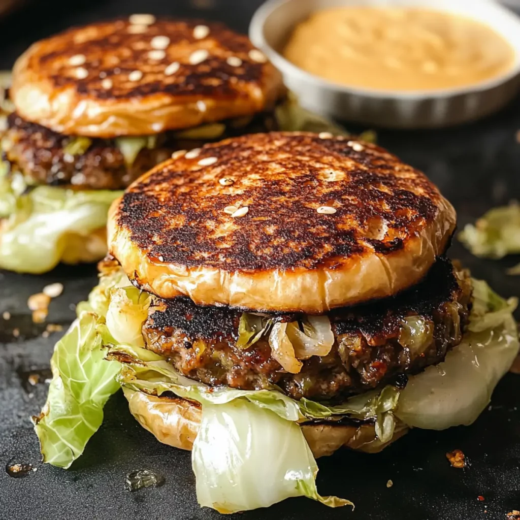 Oven-Baked Cabbage Burgers