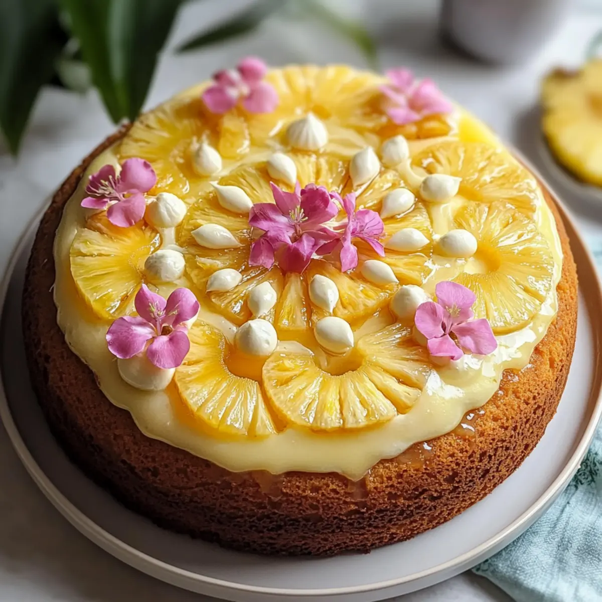 Easter Pineapple Heaven Cake