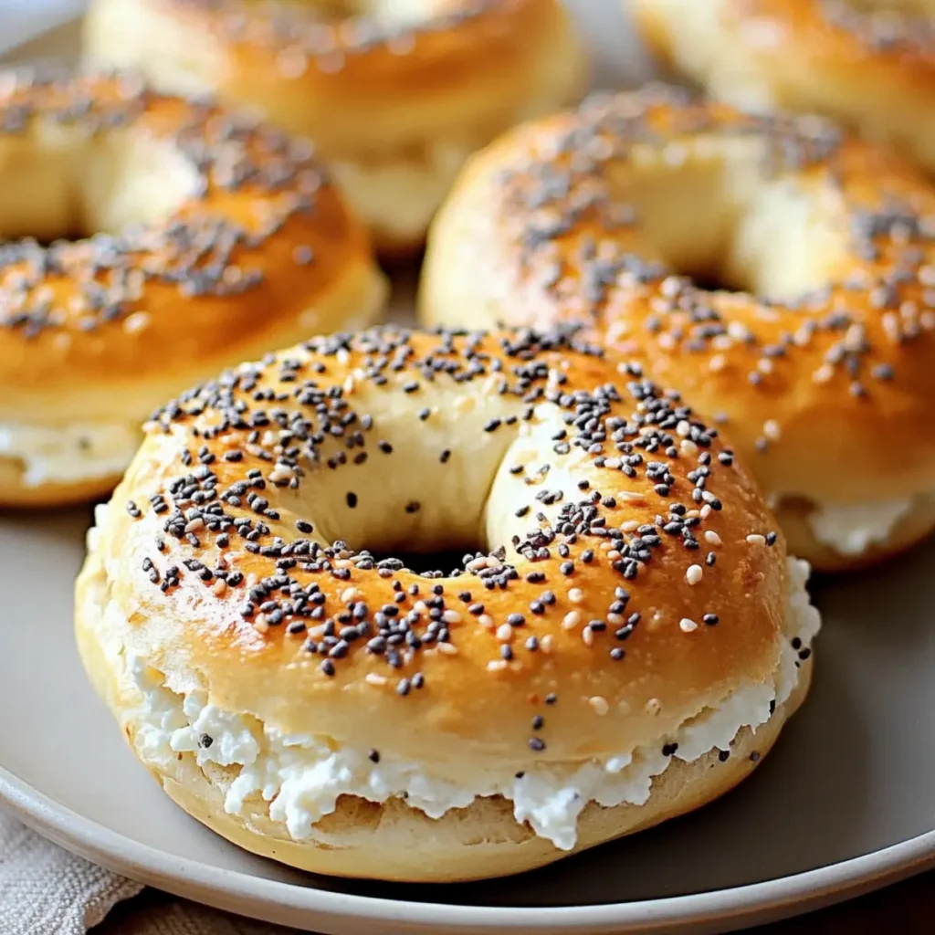 Cottage Cheese Protein Bagels