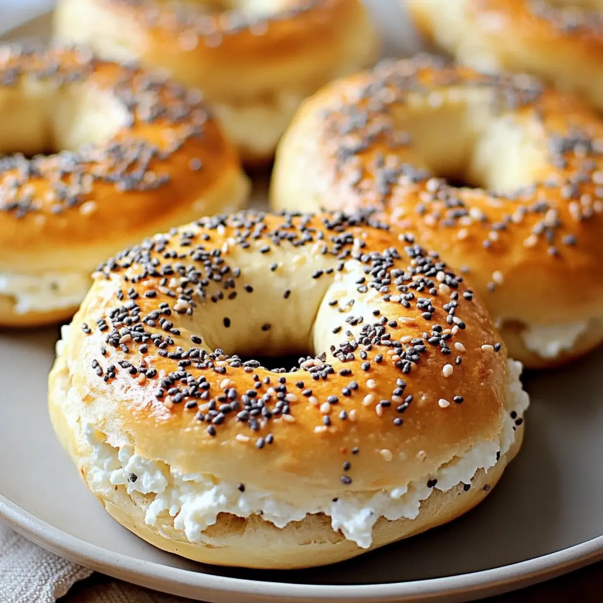 Cottage Cheese Protein Bagels