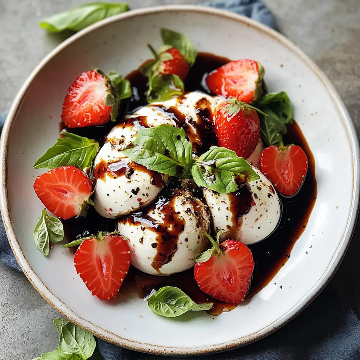 Strawberry Caprese with Balsamic