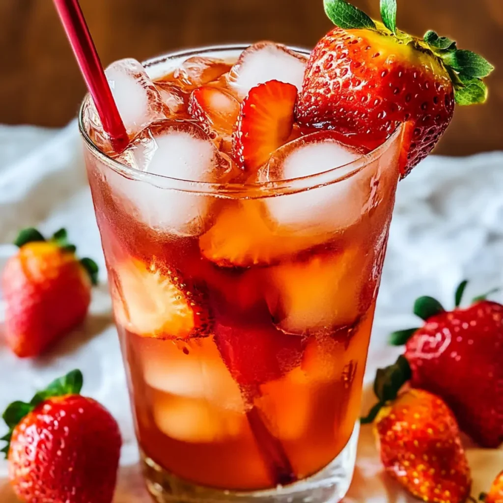 Iced Strawberry Tea