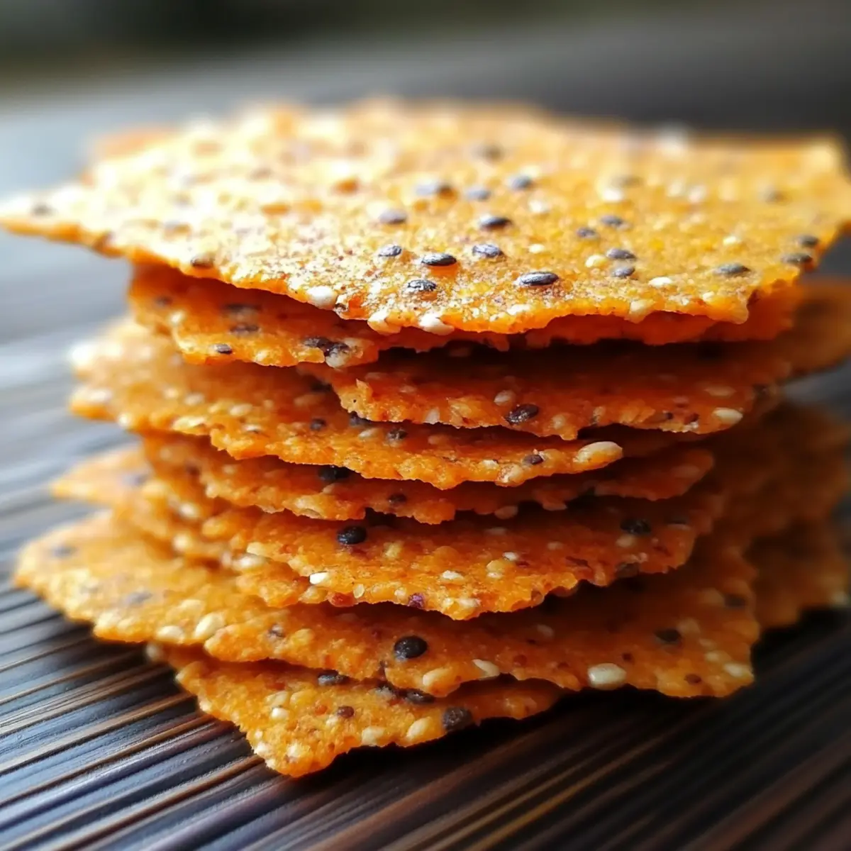 Crispy Red Lentil Crackers