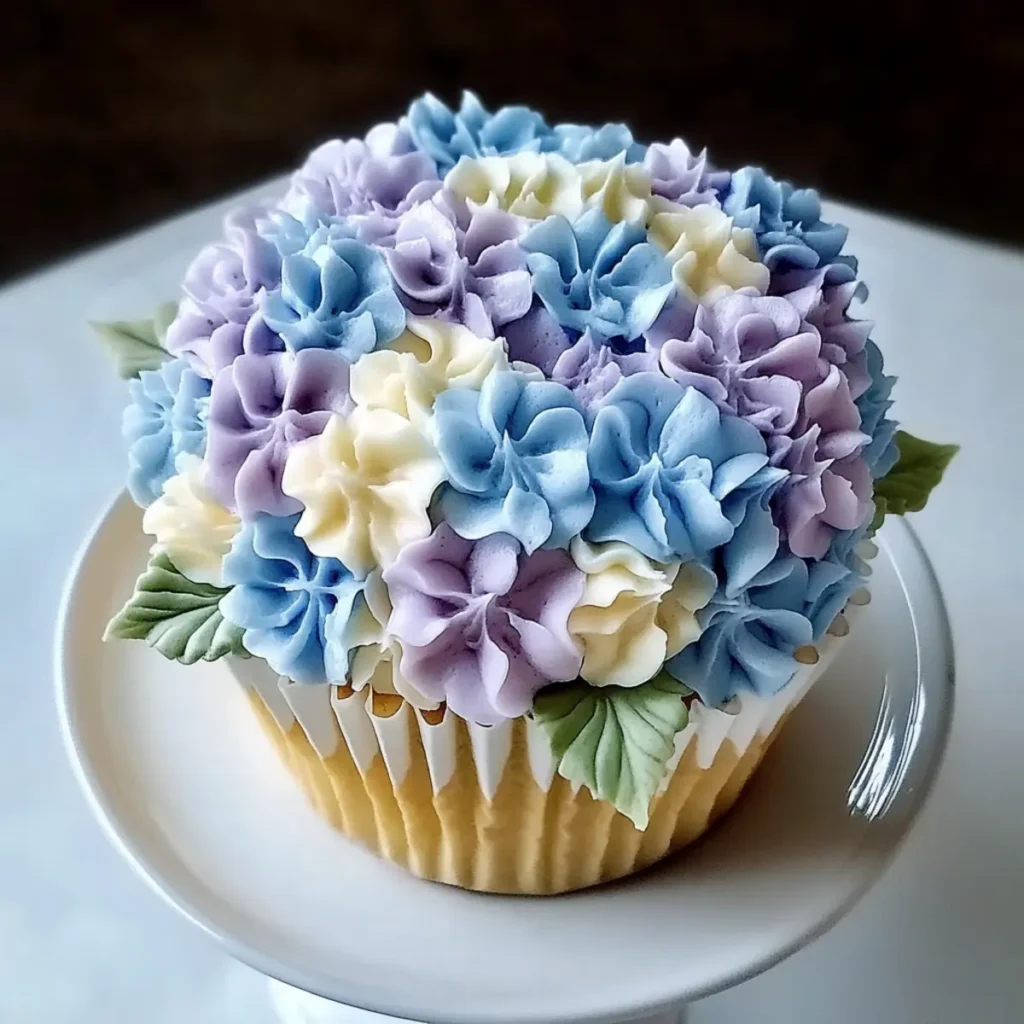 The Hydrangeas Cupcake