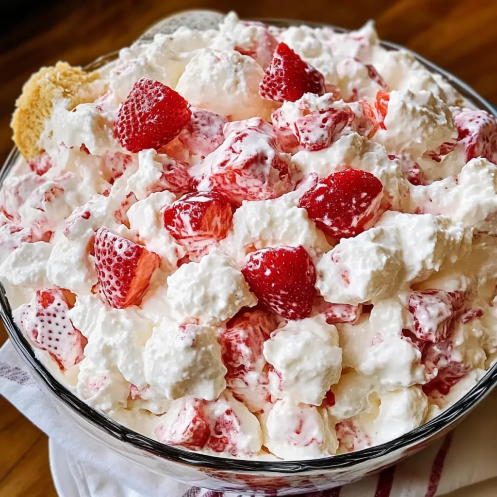 Strawberry Shortcake Fluff Salad